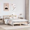 vidaXL Bed Frame without Mattress 150x200 cm King Size Solid Wood Pine