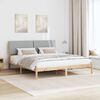 vidaXL Bed frame Brown and light grey 180 x 200 cm Solid pine wood