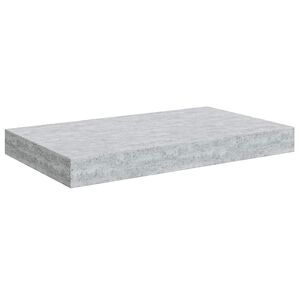 vidaXL Floating Wall Shelf Concrete Grey 40x23x3.8 cm MDF