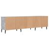 vidaXL TV Cabinet Concrete Grey 150x30x44.5 cm Engineered Wood