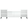 vidaXL TV Cabinet High Gloss White 160x35x55 cm Engineered Wood
