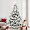 vidaXL Artificial Christmas Tree with 300 LEDs White 240 cm PE and PVC
