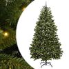 vidaXL Artificial Christmas Tree 240 cm 300 LEDs Warm White Green
