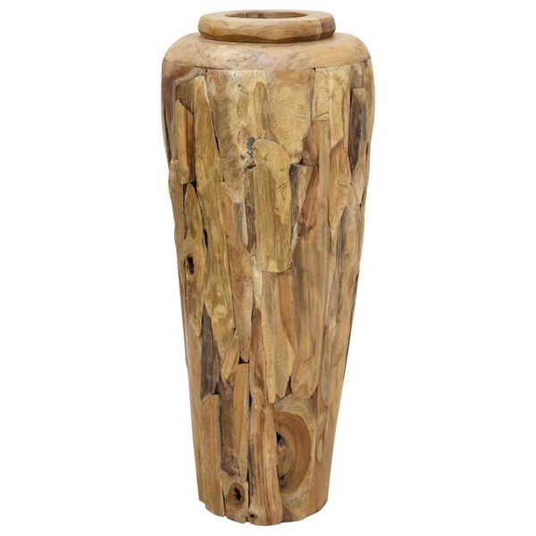 vidaXL Decoration Vase 40x100 cm Solid Teak Wood