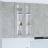 vidaXL Hanging Cabinet Concrete Grey 60 x 31 x 100 cm Engineered Wood
