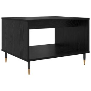vidaXL Coffee Table Black oak 60 x 50 x 40 cm Engineered wood