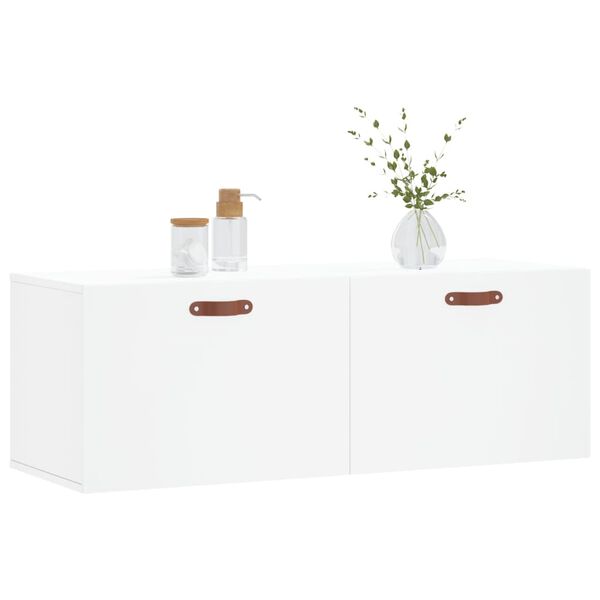 vidaXL Wall Cabinet White 100x36.5x35 cm Engineered Wood
