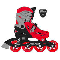Street Surfing Inline Skate Fizz Red and Black S 31-34