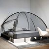 vidaXL Mosquito Net Mongolia with Doors 220 Mesh&nbsp;Black&nbsp;200x200x135 cm