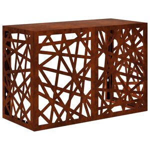 vidaXL Air Conditioner Cover Rusty 90 x 40 x 60 cm Weathering Steel