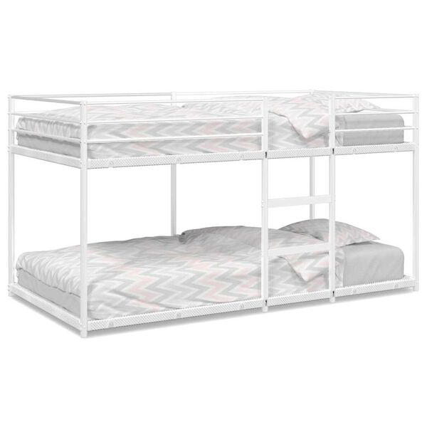 vidaXL Bunk Bed without Mattress White 75x190 cm Steel