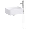 vidaXL Bathroom Sink with Faucet and Drain Chrome 40.5 x 30.5 x 13 cm