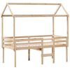 vidaXL High Sleeper Bed without Mattress 90x190 cm Single Solid Wood Pine