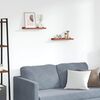vidaXL Wall Shelf with Shelf 2 pcs Red 40 x 9 x 3 cm Engineered Wood
