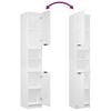 vidaXL Bathroom Cabinet White 32x34x188.5 cm Engineered Wood