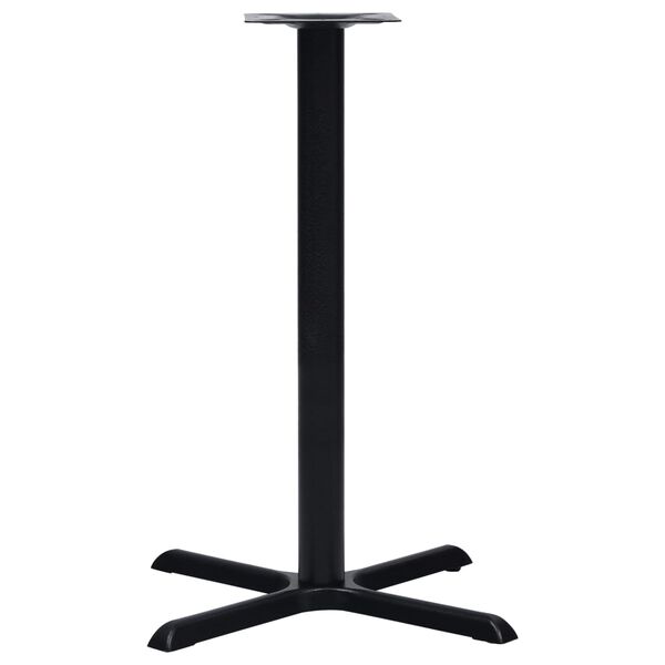 vidaXL Bistro Table Leg Black 76x76x107 cm Cast Iron