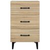 vidaXL Bedside Cabinet Sonoma Oak 40x40x66 cm Engineered Wood