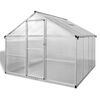 vidaXL Reinforced Aluminium Greenhouse with Base Frame 6.05 m&sup2;