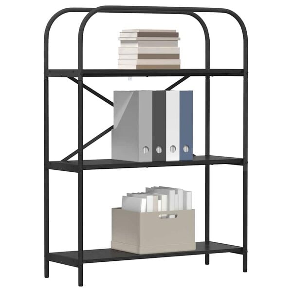 vidaXL Bookshelf Black Oak 80 x 30 x 109 cm Engineered wood