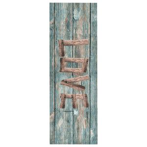 vidaXL Kitchen Floor Mat | Blue, Brown | Polyamide, Latex | 45x150 cm