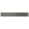 vidaXL Garden Raised Bed Grey 447x140x68 cm Galvanised Steel