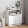 vidaXL LED Sideboard White 71 x 34.5 x 75 cm Engineered Wood