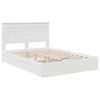 vidaXL Storage Bed with Headboard White 150 x 200 cm Engineered Wood