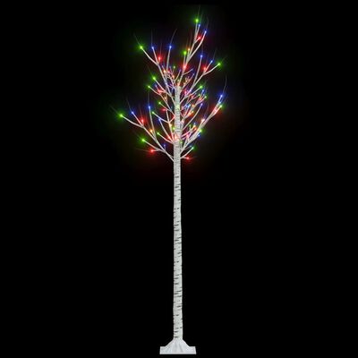 vidaXL Christmas Tree 180 LEDs 1.8m Colourful Willow Indoor Outdoor