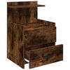 vidaXL Bedside Cabinets 2 pcs with 2 Drawers Smoked Oak 40x36.5x62 cm