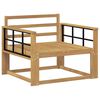 vidaXL Outdoor Middle Sofa Solid Acacia Wood White