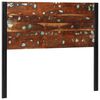vidaXL Headboard 120 cm Solid Wood Reclaimed and Iron