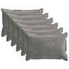 vidaXL Cushion Cover 6 pcs HOUTEN Dark Grey 40 x 60 cm Chenille Fabric