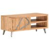 vidaXL Coffee Table | Brown | Solid Acacia wood, Powder-Coated Steel