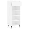 vidaXL Shoe Cabinet High Gloss White 40x36x105 cm Engineered Wood