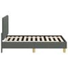 vidaXL Toddler Bed Frame with Headboard Dark Grey 70 x 140 cm Fabric