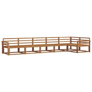 vidaXL Outdoor Sofa Set 6 pcs Natural Solid Acacia Wood
