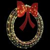 vidaXL Wreath with 150 LEDs Warm white 121 x 121 x 10 cm PET