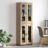 vidaXL Highboard FLORIN Sonoma Oak 60 x 35 x 182 cm Engineered Wood