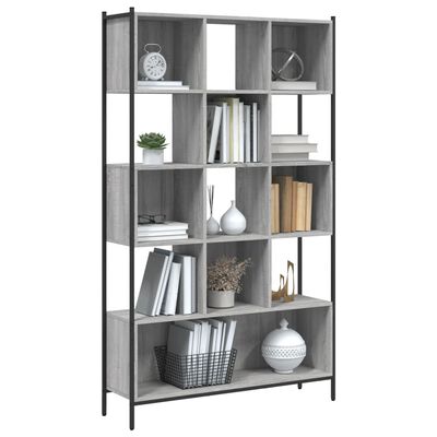 vidaXL Bookcase Grey Sonoma 102x28x172 cm Engineered Wood