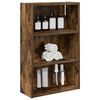 vidaXL Bathroom Wall Cabinet with Shelf Smoked Oak 40 x 16 x 62.5 cm
