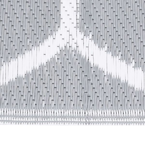 vidaXL Outdoor Rug ARAKIL Grey 140x200 cm PP