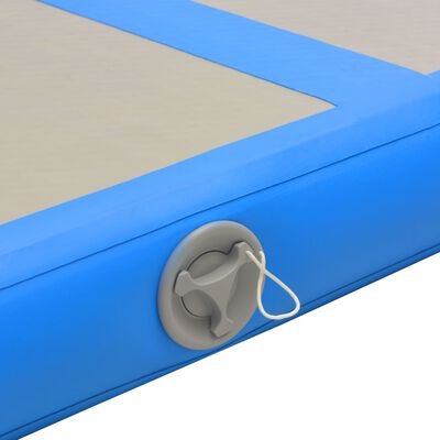vidaXL Inflatable Gymnastics Mat with Pump 700x100x10 cm PVC Blue