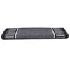 vidaXL Self-adhesive Stair Mats 15 pcs Anthracite 65 x 21 x 4 cm