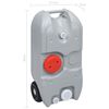 vidaXL Wheeled Water Tank for Camping 40 L Grey