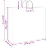 vidaXL Paper Bags 250 pcs with Handles Blue 54x15x49 cm