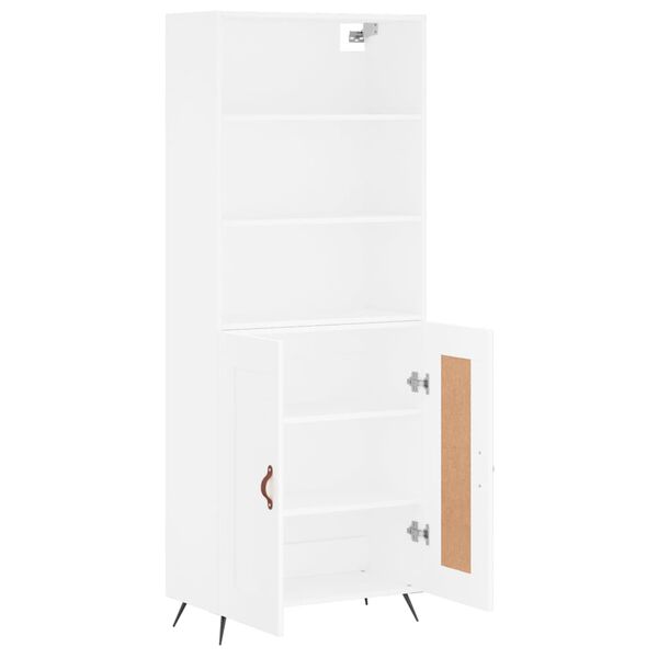 vidaXL Highboard White 69.5x34x180 cm Engineered Wood