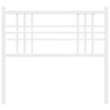 vidaXL Metal Replace Headboard White 100cm
