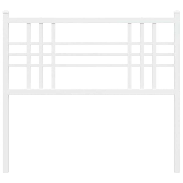 vidaXL Metal Replace Headboard White 100cm