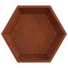vidaXL Fire Pit Brown 75 x 75 x 28 cm Weathering Steel