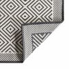 vidaXL Outdoor Rug Grey and White 80x150 cm Reversible Design